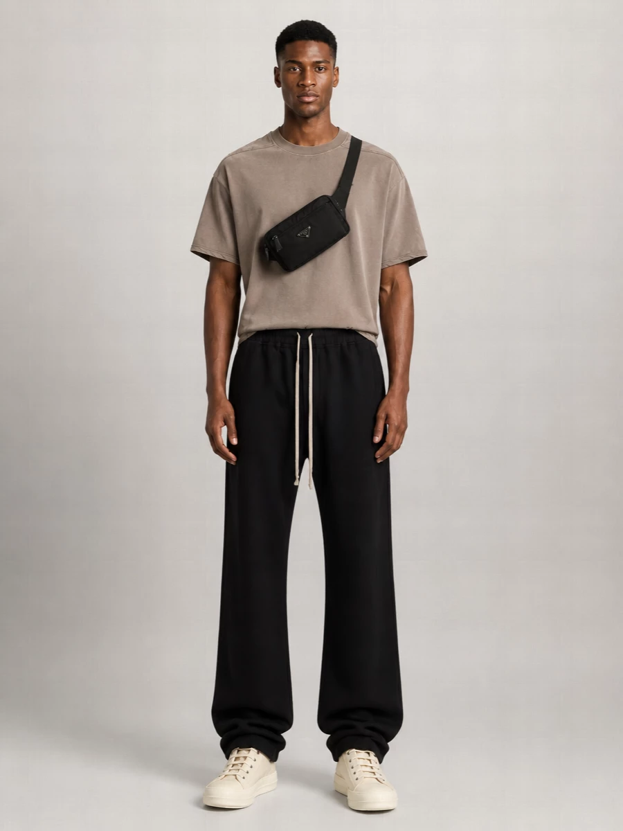 Rick Owens Drkshdw Denim High-Top Sneakers