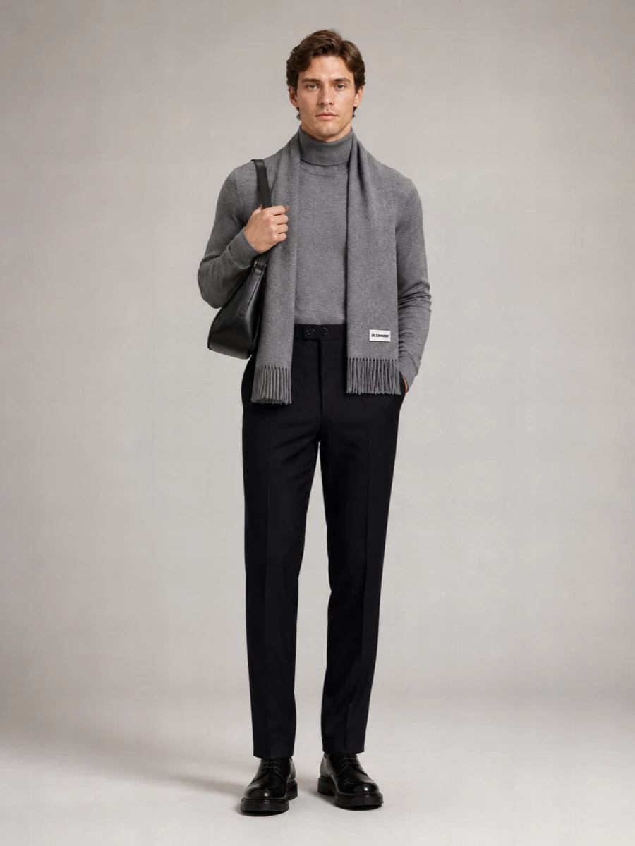 John Smedley fine-knit wool turtleneck sweater