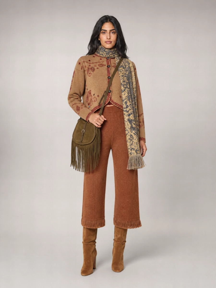 Alanui Embroidered Cashmere Wool Cardigan