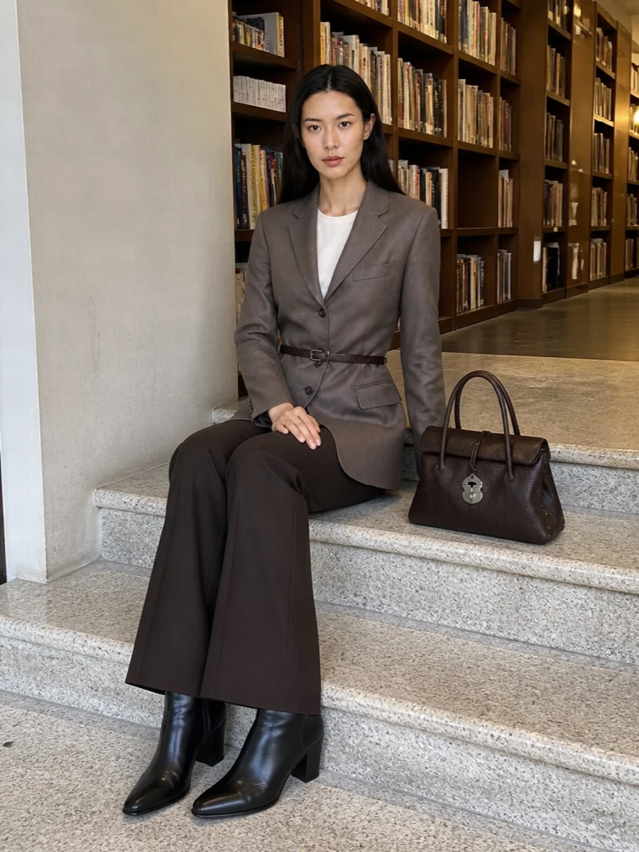 Sportmax flared trousers tagliatore blazer outfit