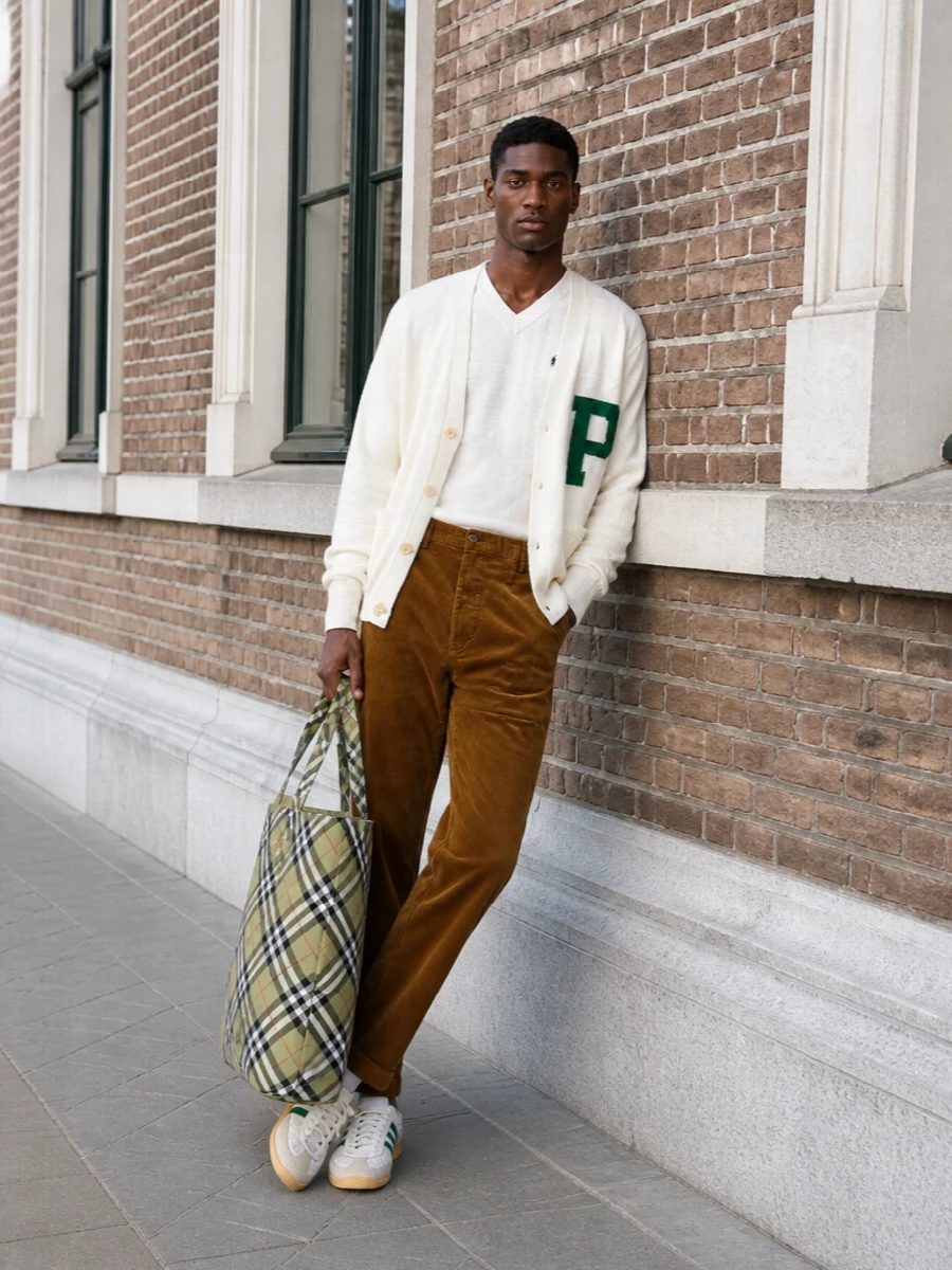 Polo ralph lauren varsity cardigan with cords