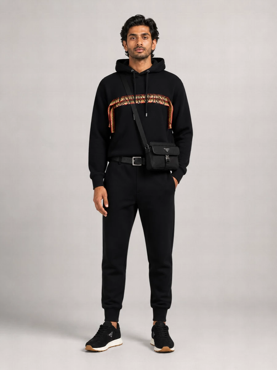 Lanvin Cotton Regular-Fit Logo-Print Hoodie