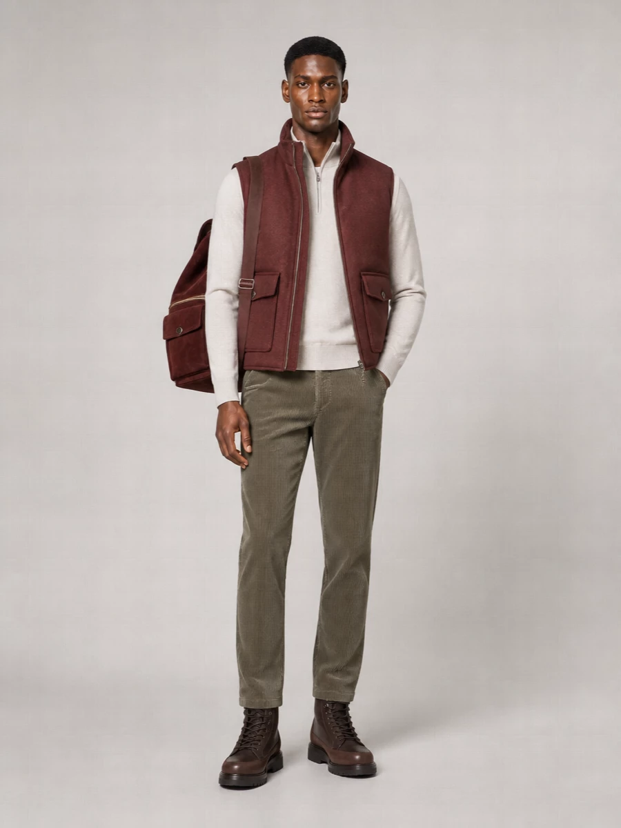 Brunello Cucinelli Wool Sleeveless Padded Coat