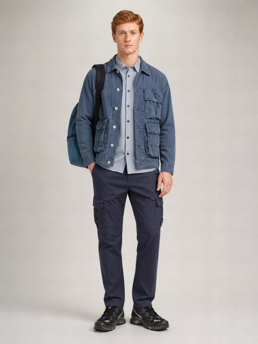 C.p. Company Cotton Hooded Lightweight Jacket