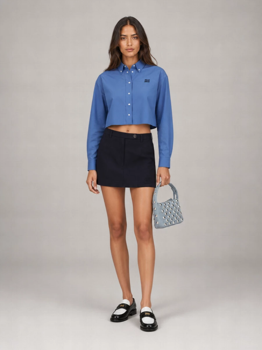 Miu Miu Cotton Oversized Shirt