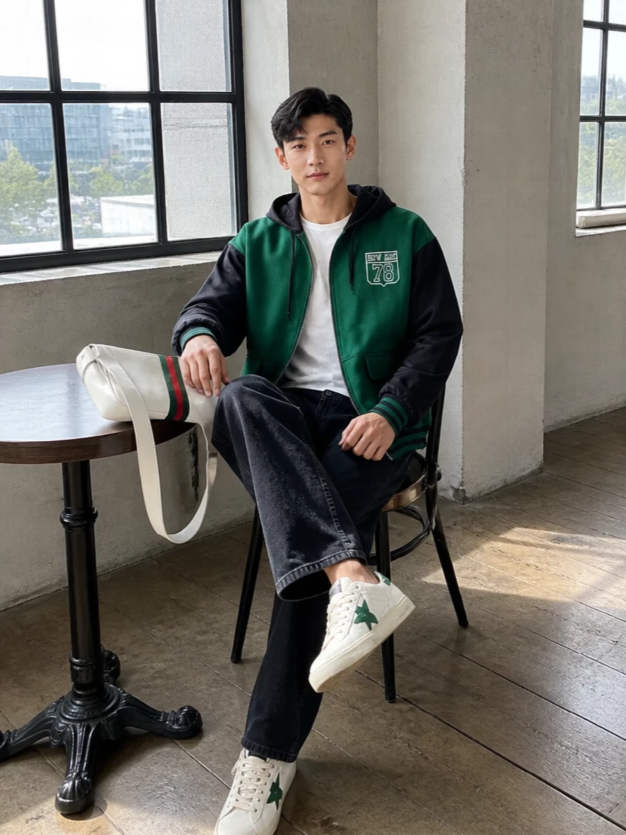 Golden goose hoodie black jeans gucci bag