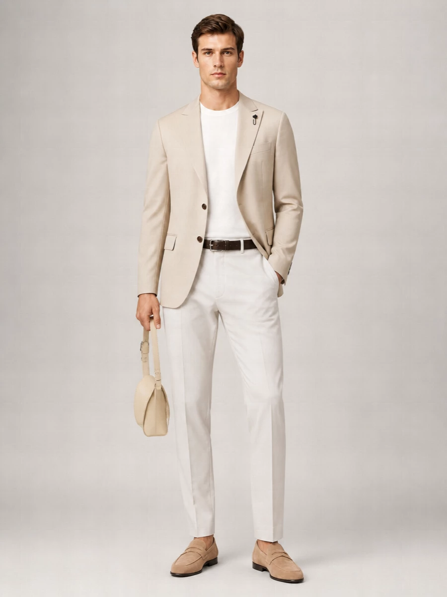 Lardini Silk Viscose Single-Breasted Blazer