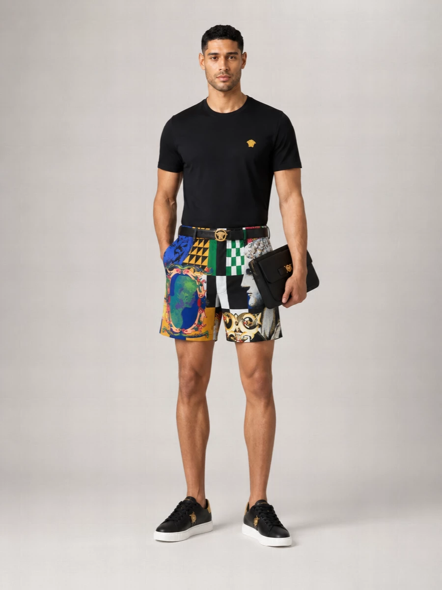 Versace Printed Swim Shorts