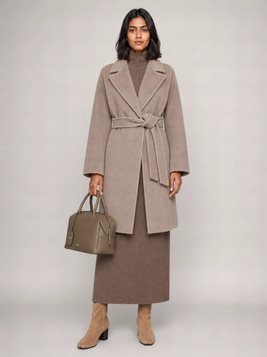 S Max Mara alpaca virgin wool fitted jacket