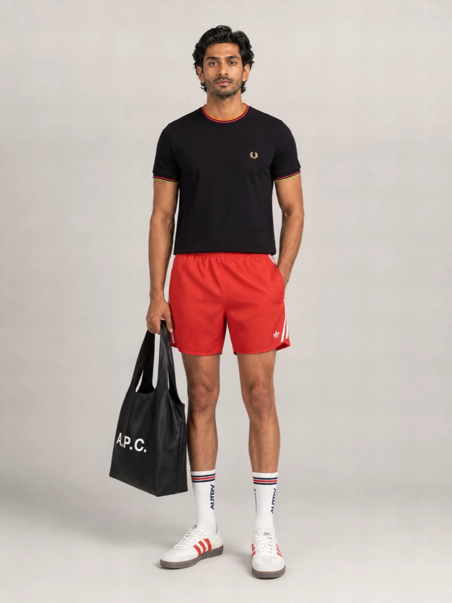 Fred Perry Recycled Polyester Short-Sleeve Crew-Neck T-Shirt
