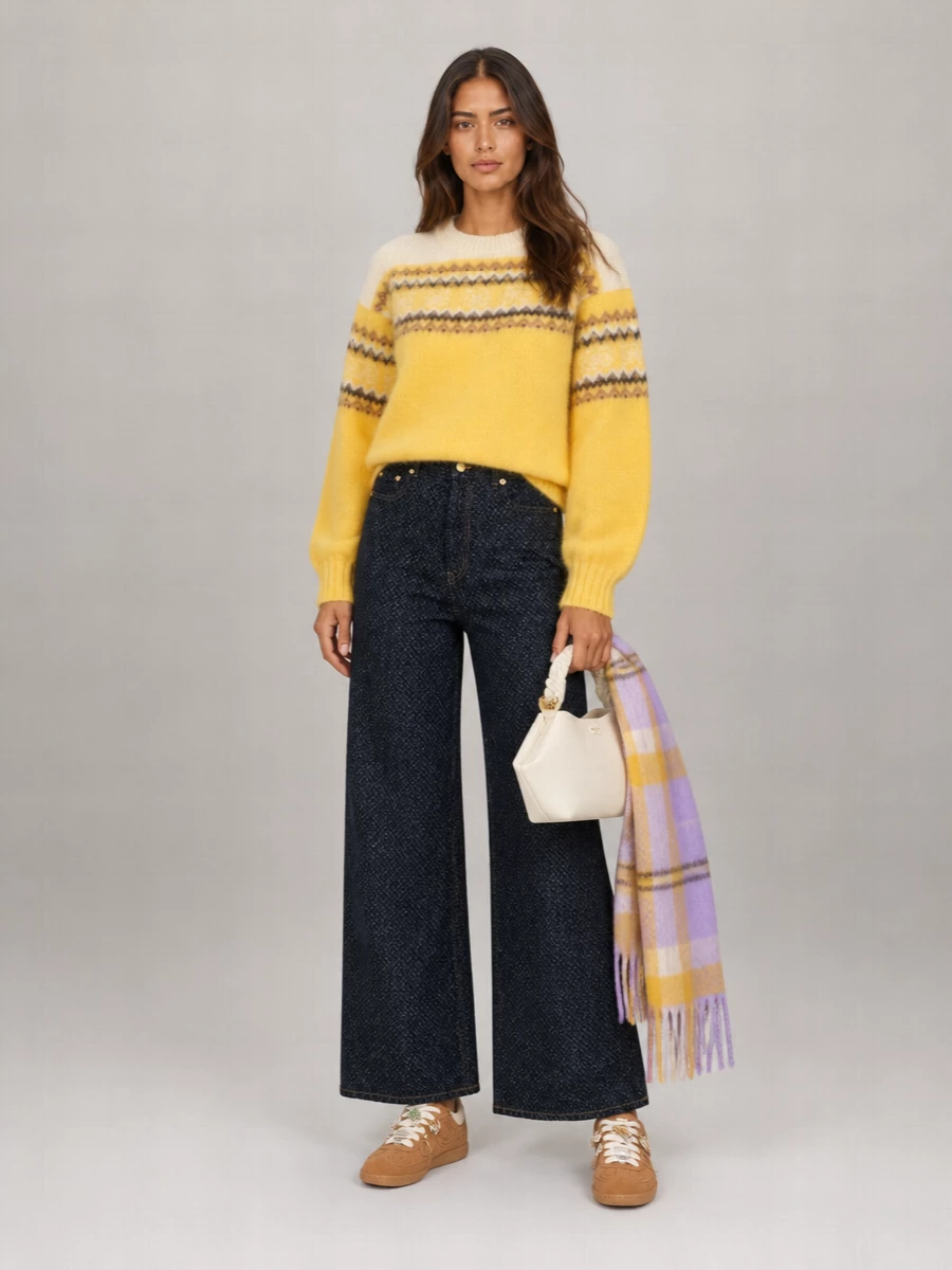 Burberry Checked Fringed Cashmere Scarf