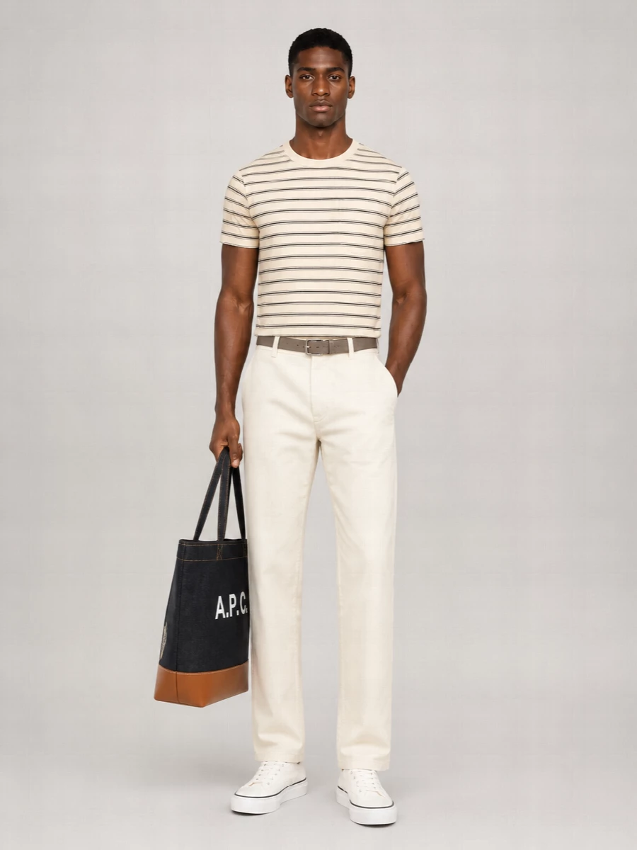 A.p.c. Striped Cotton Short-Sleeve T-Shirt