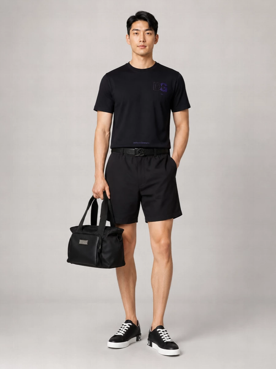 Dolce&Gabbana Cotton Logo-Print Crew-Neck T-Shirt