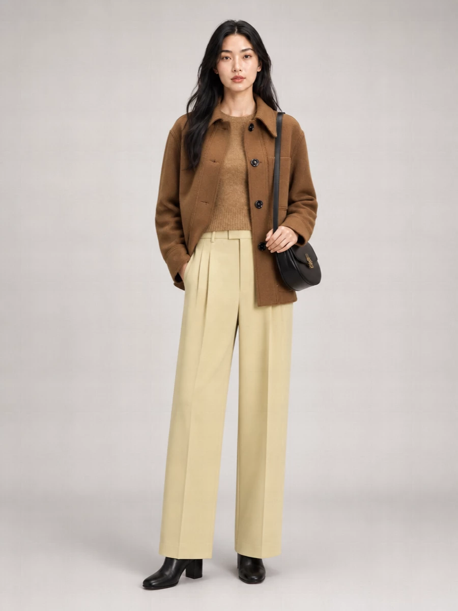 Ami Paris Virgin Wool Buttoned Shirt Jacket