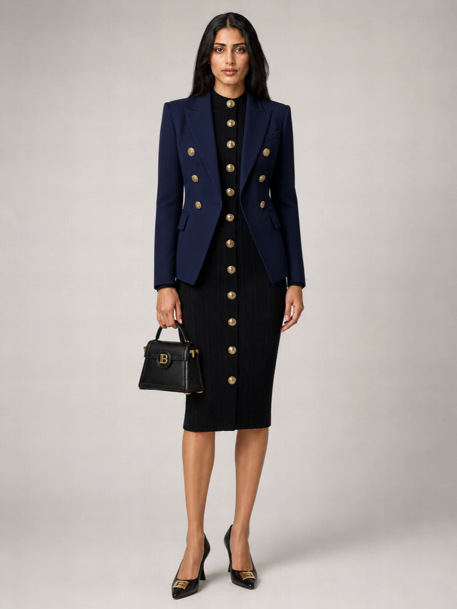 Balmain Viscose Chiocciola Blazer