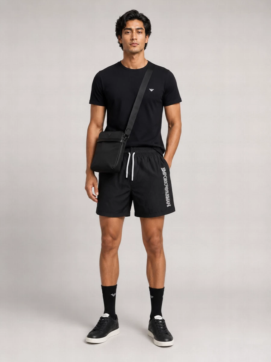 Emporio Armani Crinkled Swim Shorts