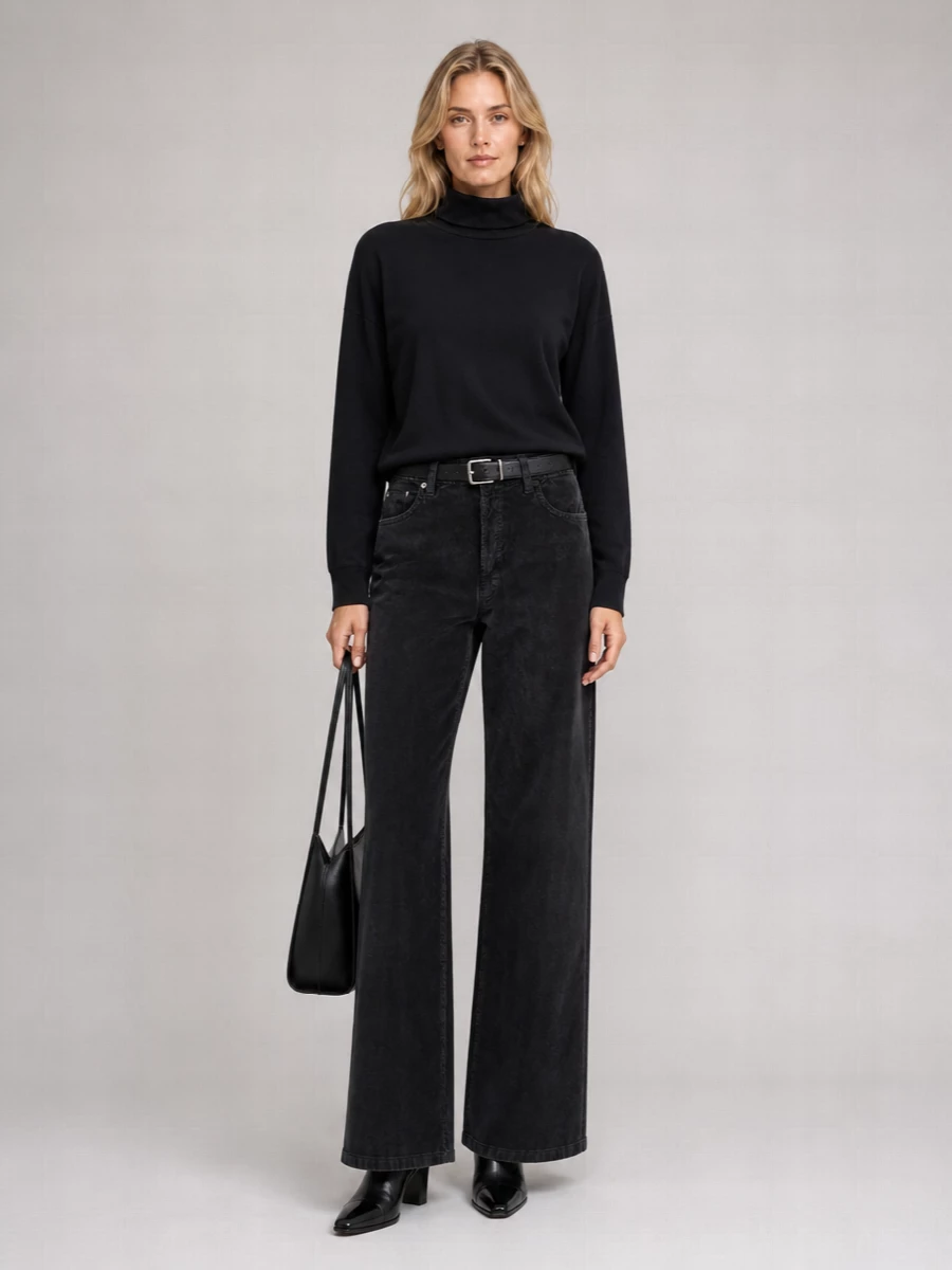 Haikure Corduroy Wide-Leg Jeans