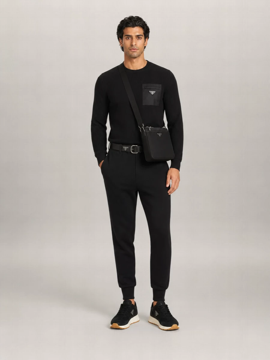 Prada Cotton Blend Track Pants