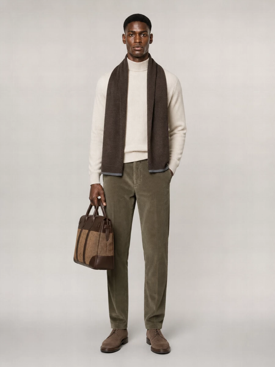 Brunello Cucinelli Corduroy Straight-Leg Pants