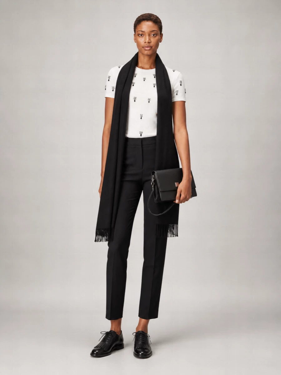 S Max Mara Cotton Jewel-Embellished Crew-Neck T-Shirt
