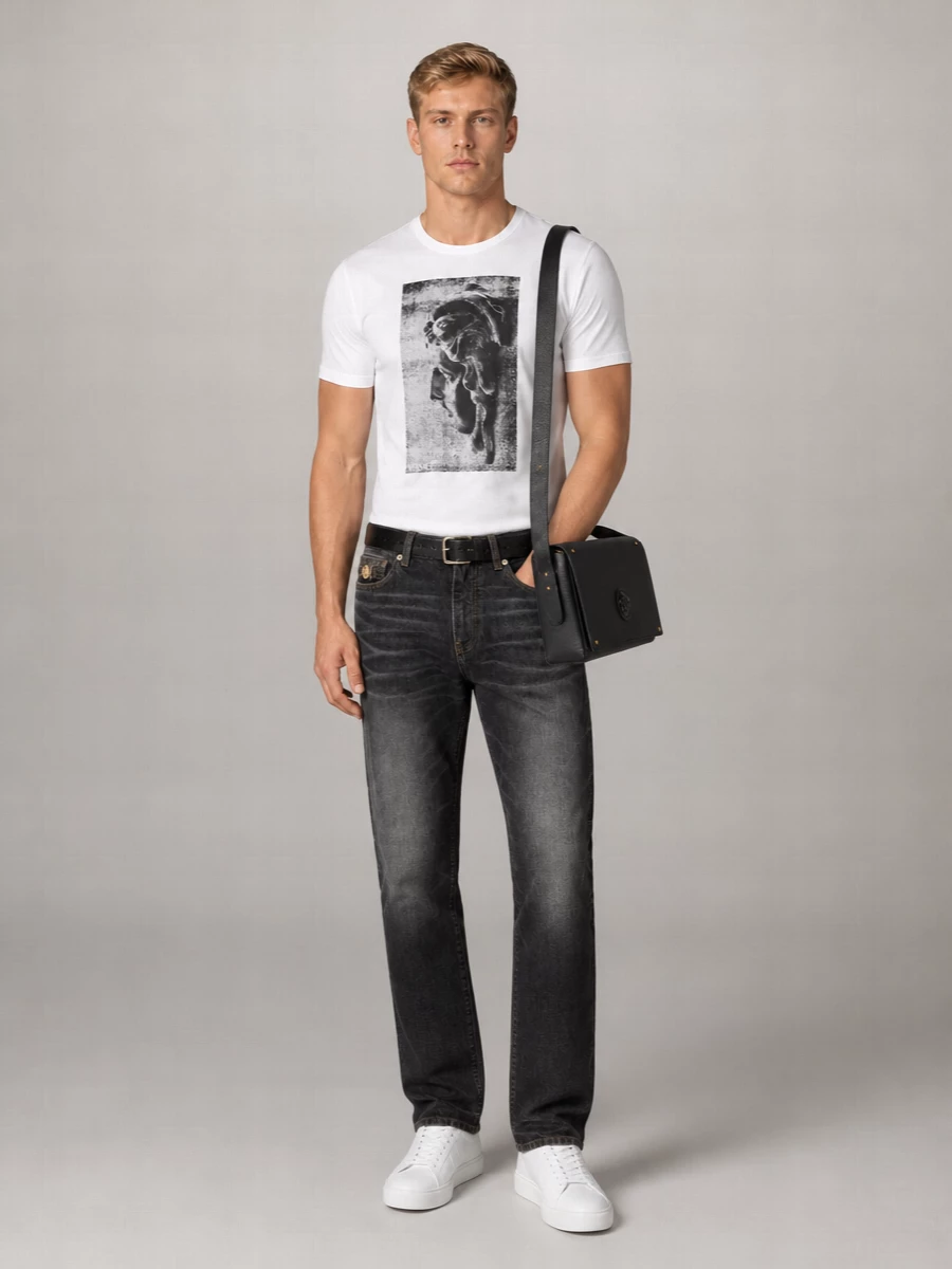 Versace Cotton Crew-Neck T-Shirt