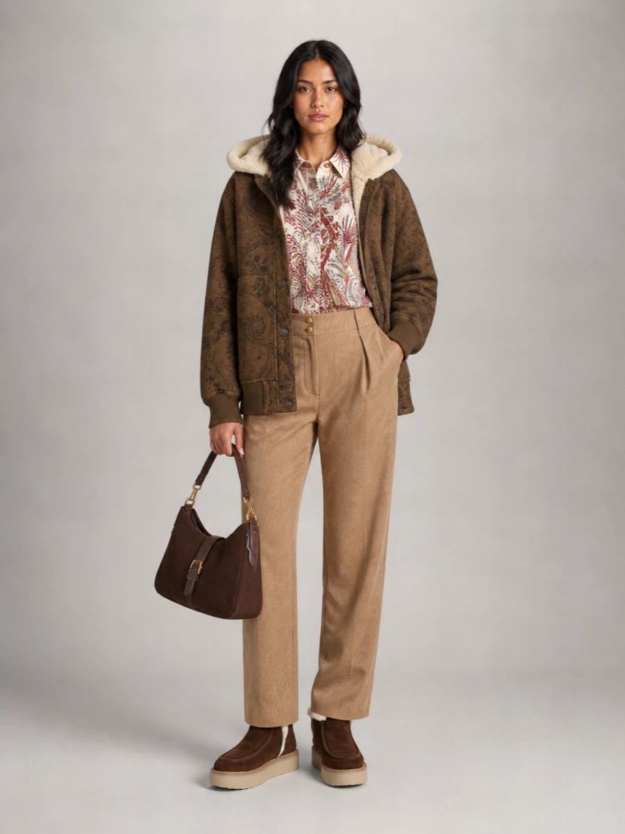 Etro Medium Suede Shoulder Bag
