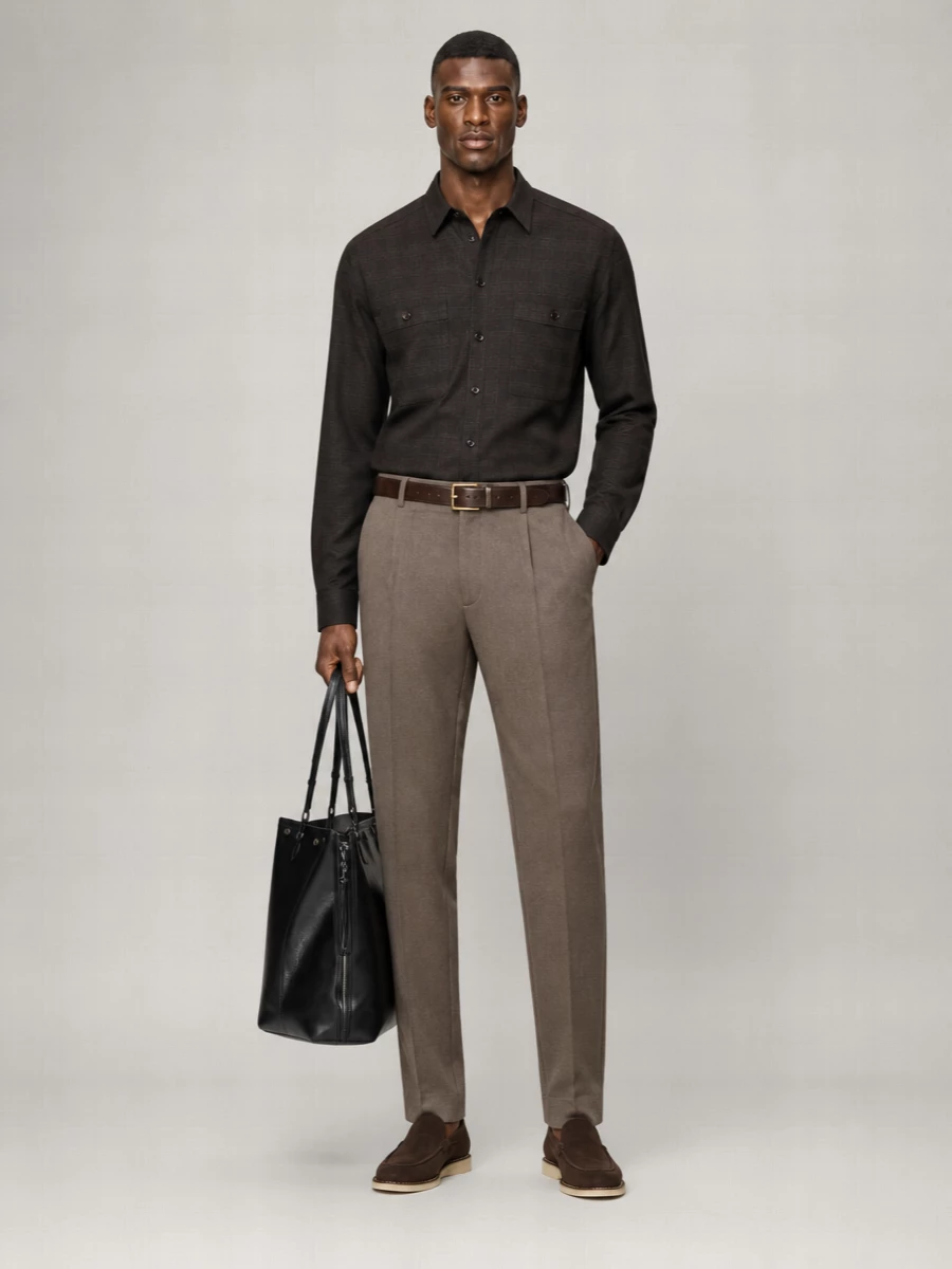 Dolce&Gabbana Virgin Wool Straight-Leg Trousers