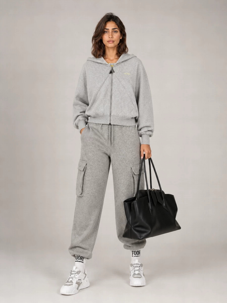 The Attico Fern Relaxed Cargo Trousers Side Pockets