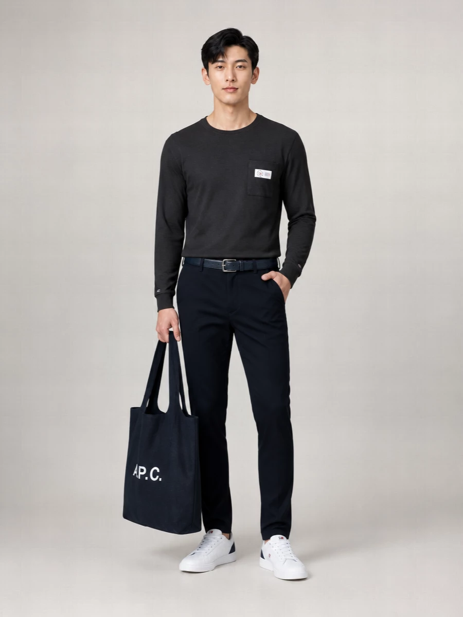 Tommy Hilfiger Waffle-Knit Long-Sleeve T-Shirt