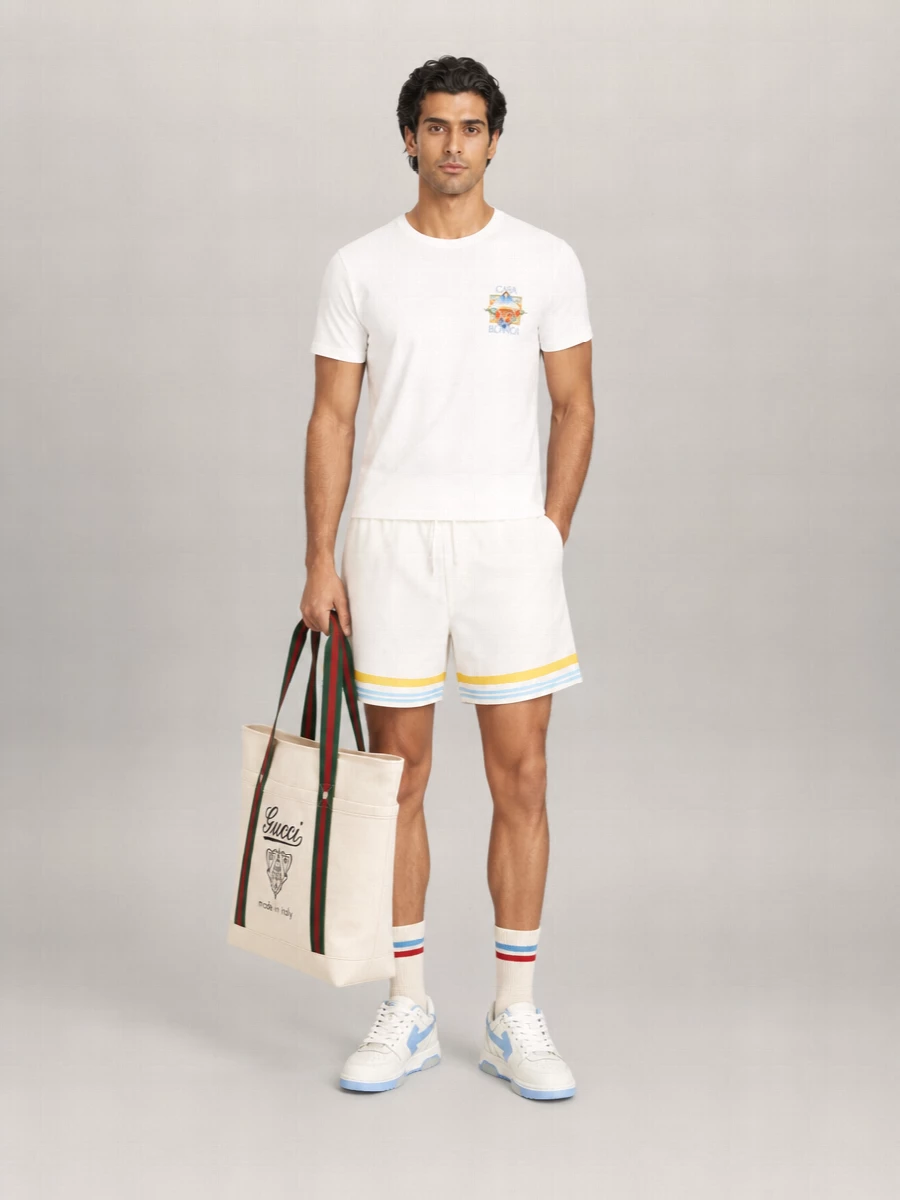 Casablanca Organic Cotton Printed T-Shirt