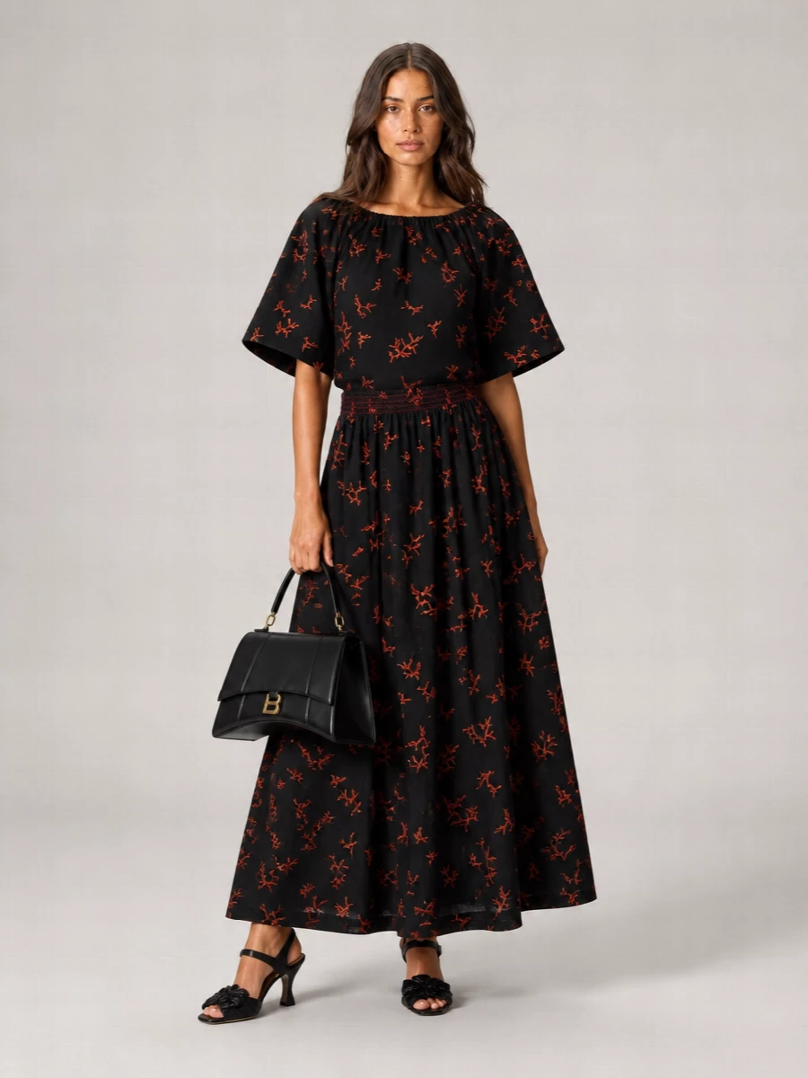 Fendi Printed Linen Blouse