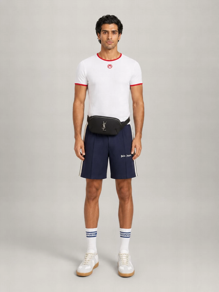 Marine Serre Cotton Short-Sleeve T-Shirt