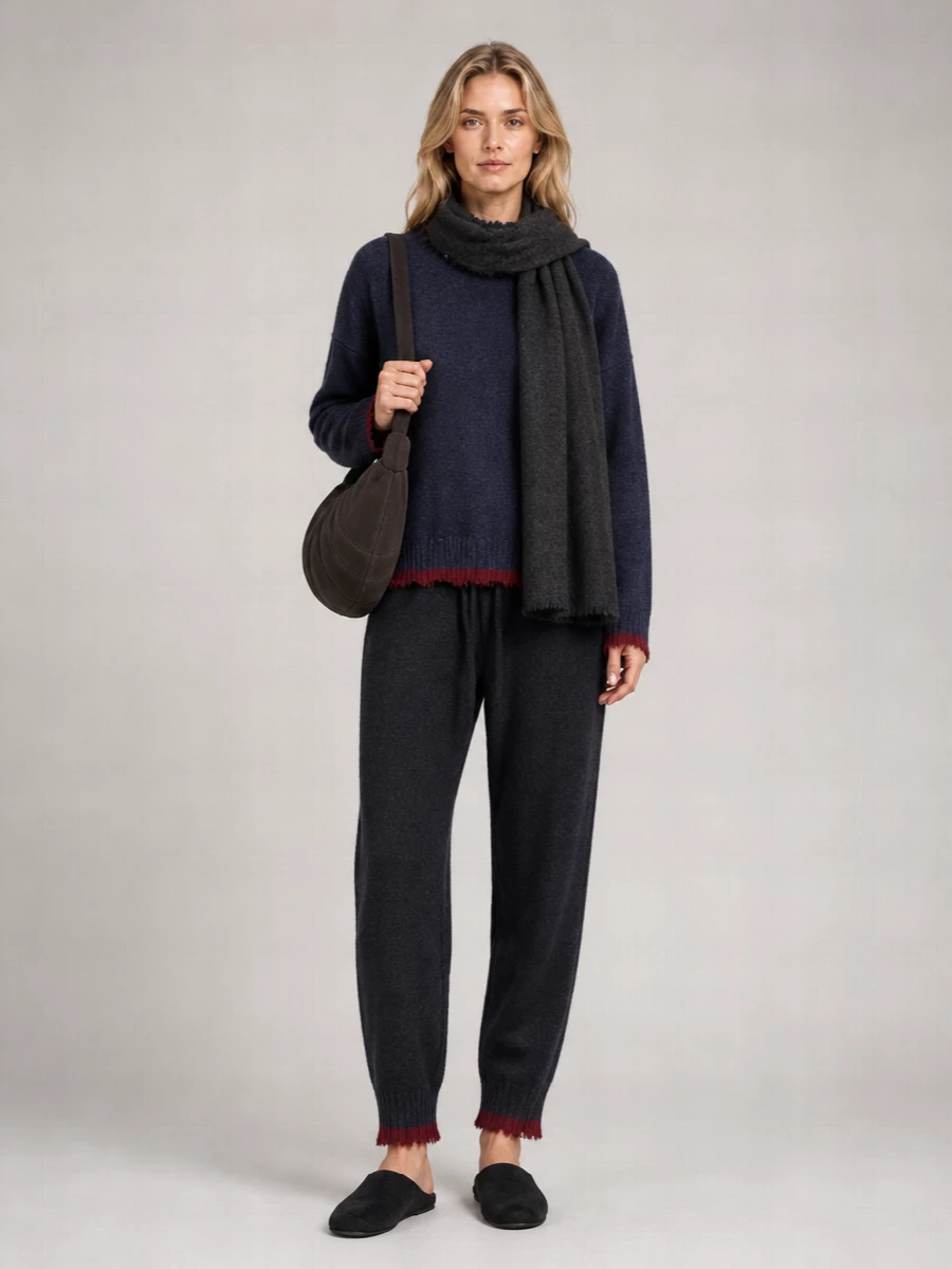 Uma Wang cashmere loungewear pants