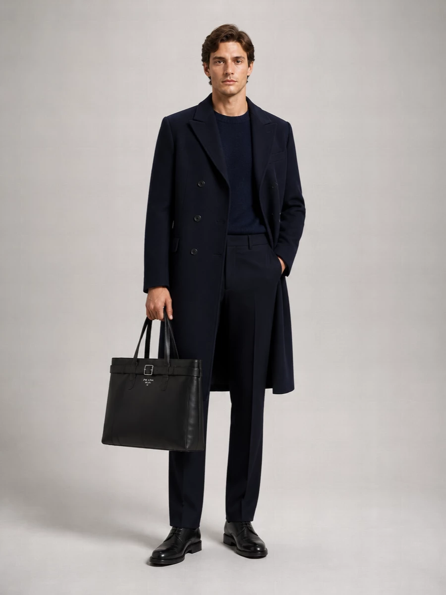 Prada Wool Double-Breasted Coat
