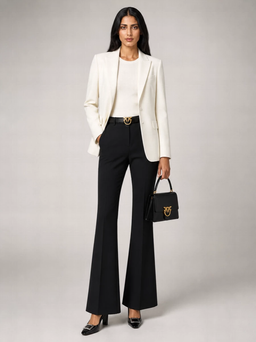 Pinko High-Rise Flared Trousers