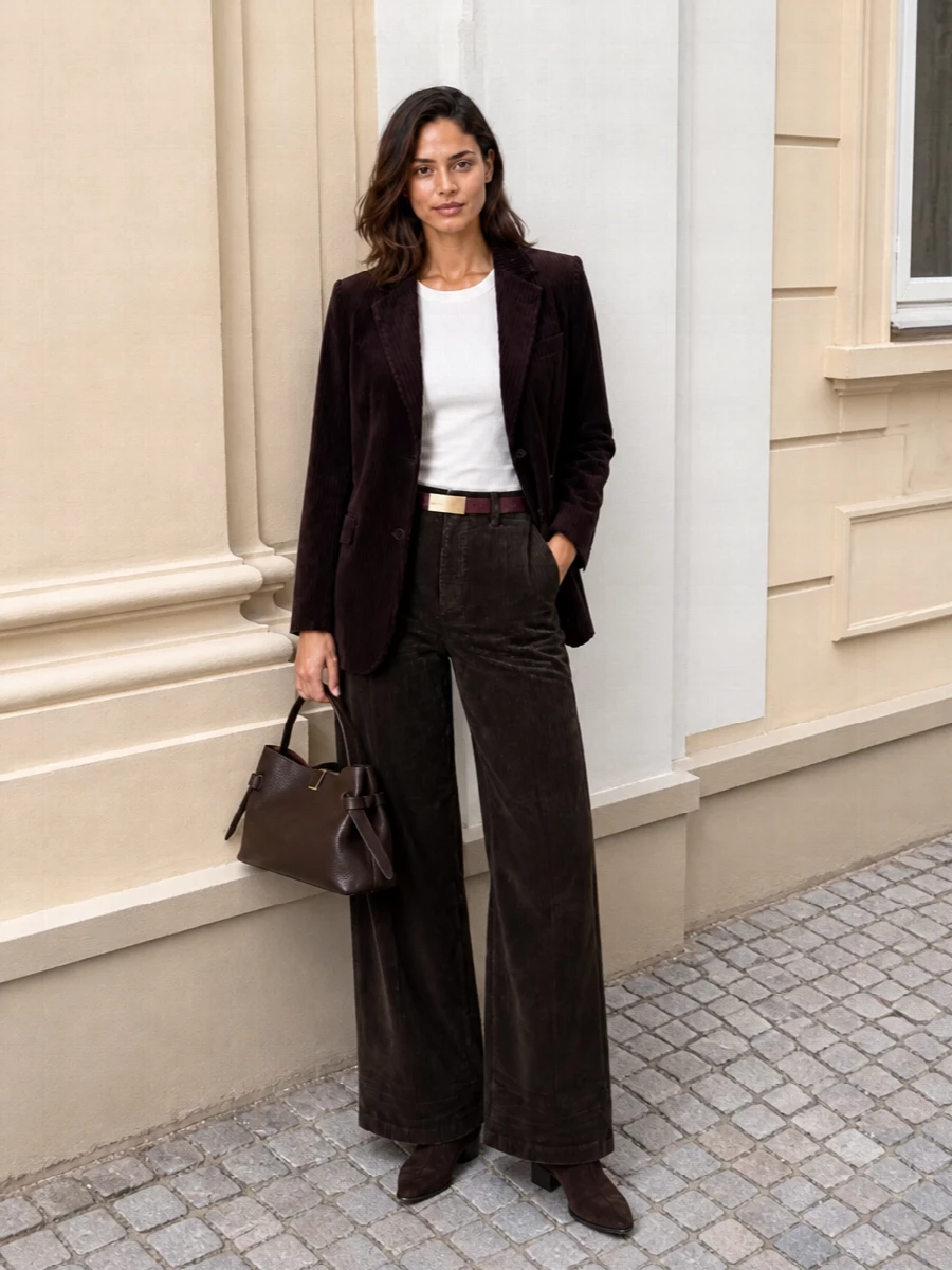 Alysi blazer dsquared2 corduroy trousers outfit