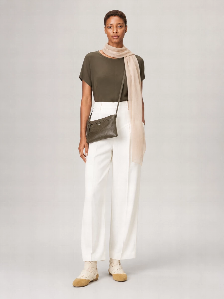 Isabel Marant Satin Flutter-Sleeve Blouse