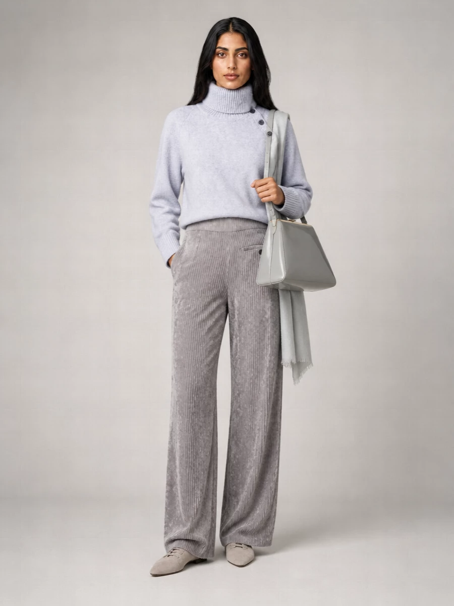 Emporio Armani Ribbed Velvet Trousers