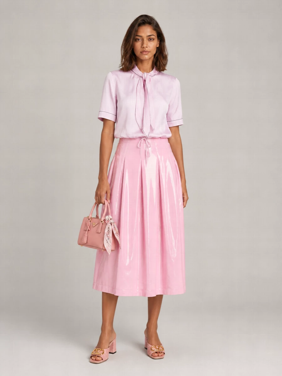 Marni Cotton Pleated Skirt