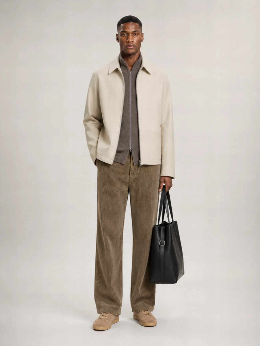 Our Legacy leather single breasted coat