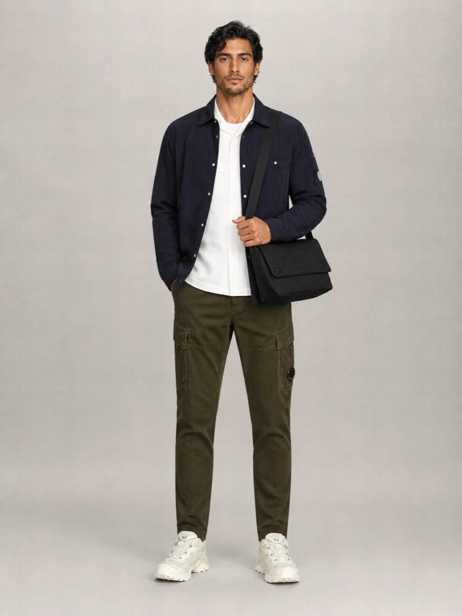 C.p. Company Single-Breasted Nylon Overshirt
