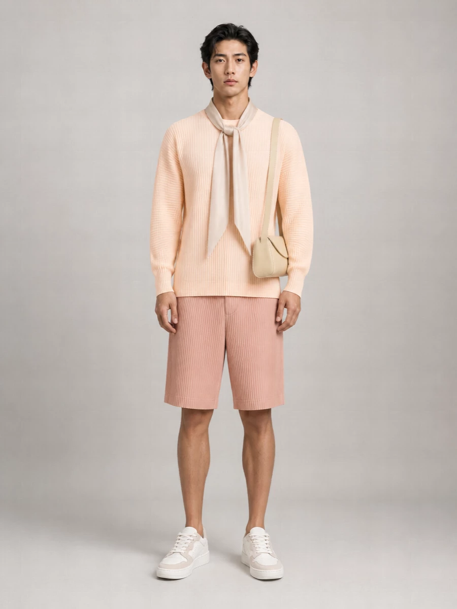Homme Plisse Issey Miyake Pleated Tailored Shorts