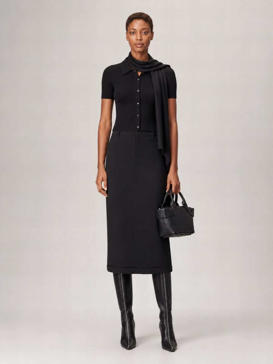 Alexander Wang Leather Knee-High Heeled Boots