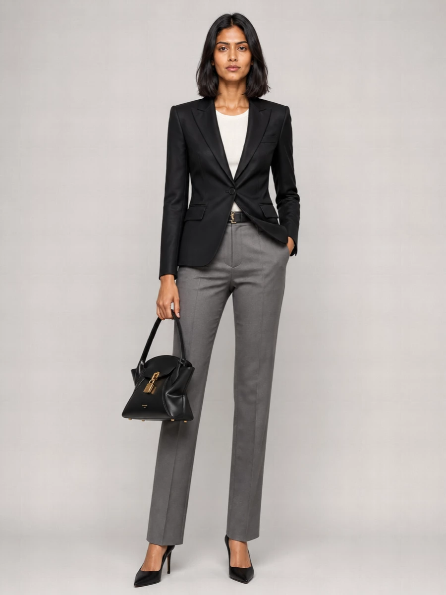 Balmain Wool Tailored Trousers