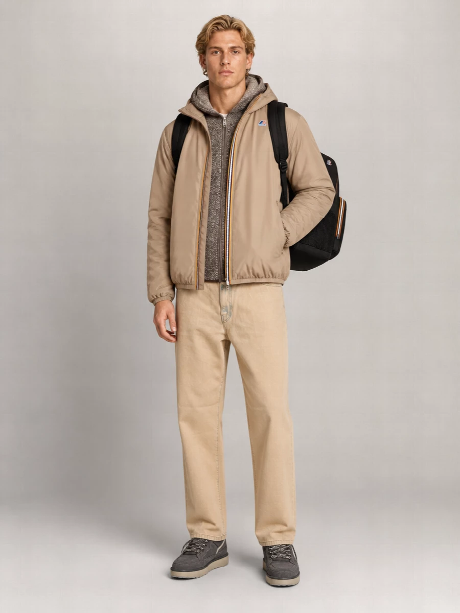 K-Way Hooded Padded Jacket