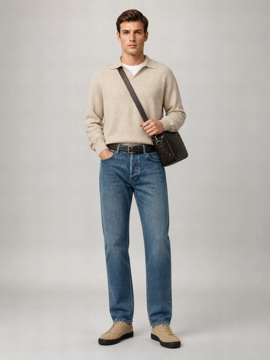 The Row Denim Straight-Leg Jeans