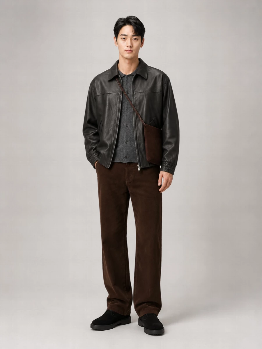 Dunst Leather Blouson Jacket
