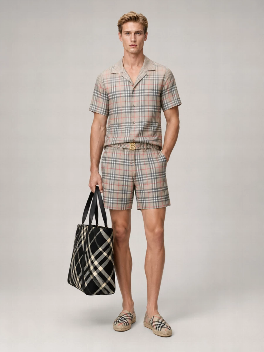 Burberry Embroidered Linen Espadrilles