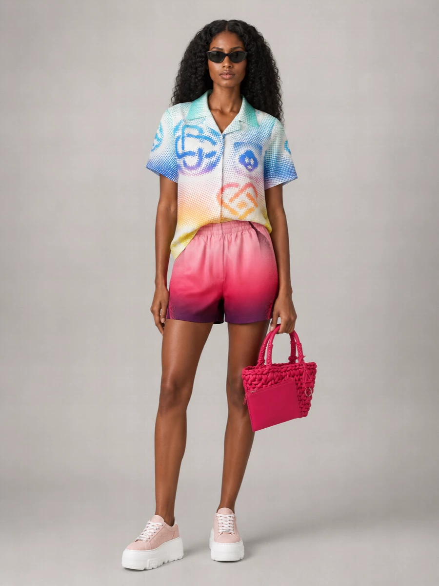 Casablanca Silk Shorts