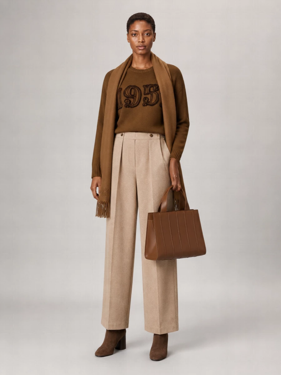 Max Mara Embroidered Wool Cashmere Crew Neck Jumper